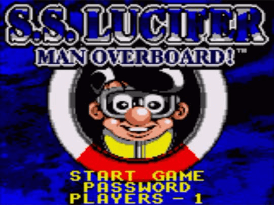 Man Overboard screenshot 2 for Sega Game Gear